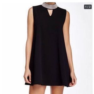 Gracia Black Mock Neck Dress